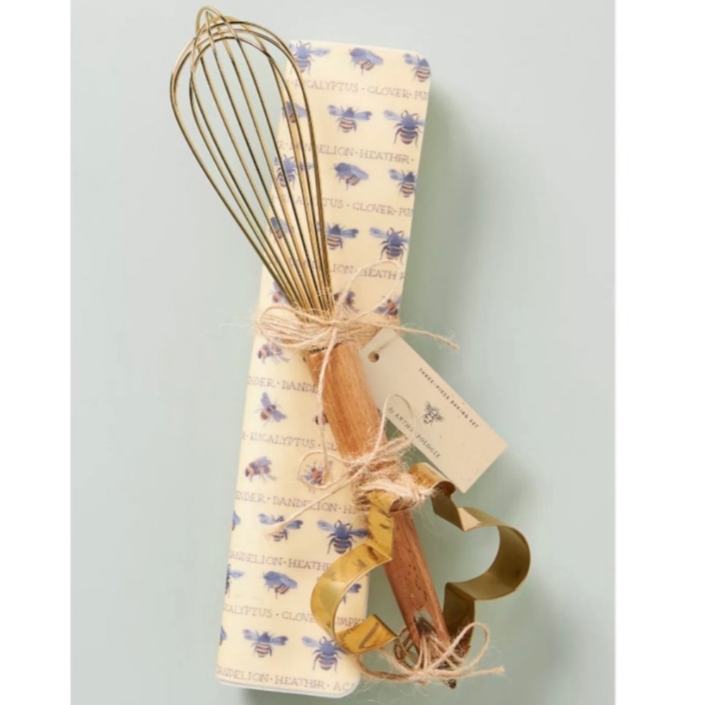 Anthropologie Busy Bee Baking Gift Set